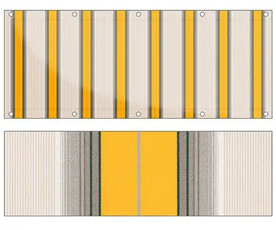 Markise Ma&szlig;anfertigung Balkontuch Fantasie Gialli R255