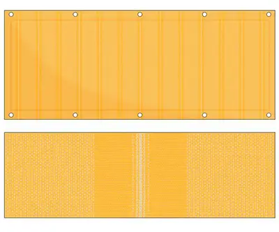 Markise Ma&szlig;anfertigung Balkontuch Irisun Kamatu R389