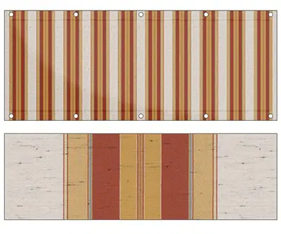 Markise Ma&szlig;anfertigung Balkontuch Fantasie Marroni Z522