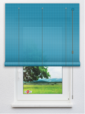 RAL 5012 FLAT Fensteransicht