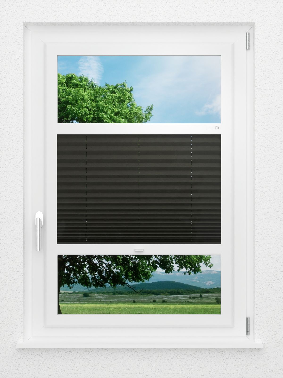 Stoff Plissee Ma&szlig;anfertigung LYSEL HOME Plissee 230A Crush Smart Frame