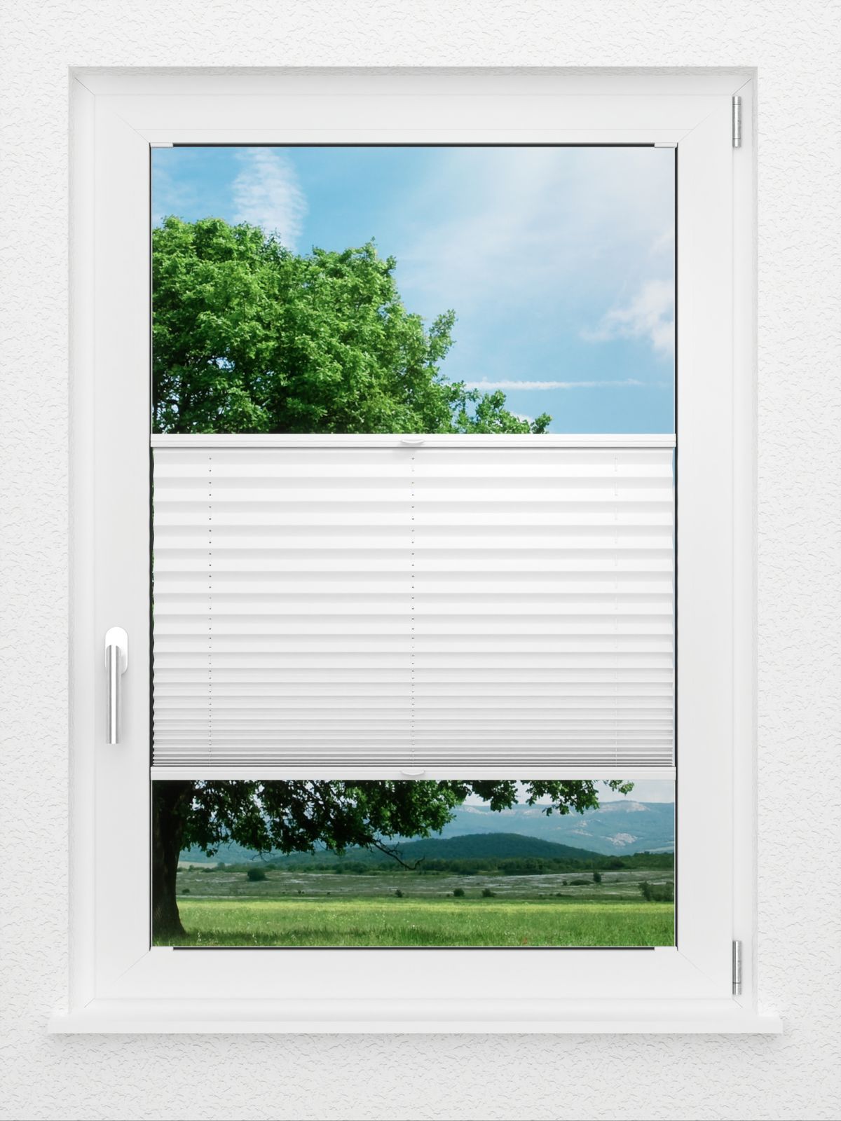 Stoff Plissee Ma&szlig;anfertigung LYSEL HOME Plissee 103B Krepp BO