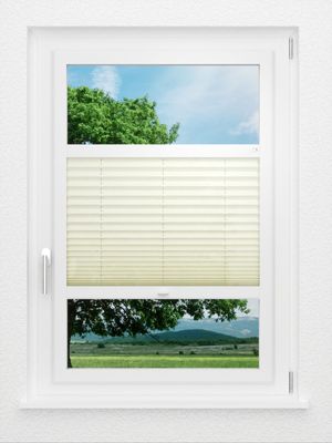 LYSEL HOME Plissee 207A Krepp Smart Frame Fensteransicht