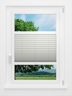 LYSEL HOME Plissee 201A Krepp BO Smart Frame Fensteransicht