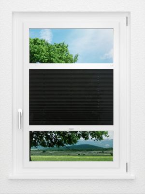 LYSEL HOME Plissee 131A Crush Smart Frame Fensteransicht