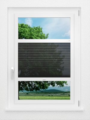 LYSEL HOME Plissee 139A Nero Smart Frame Fensteransicht