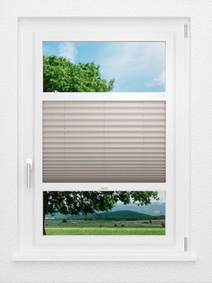 LYSEL HOME Plissee 128B Krepp Smart Frame Fensteransicht