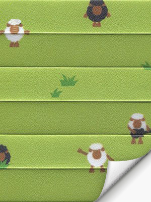 Plissee Funny Sheep Night 17.14.14 Detailansicht