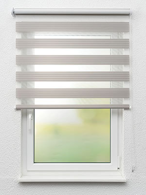 Doppelrollo Streak in streak 10.131 Fensteransicht