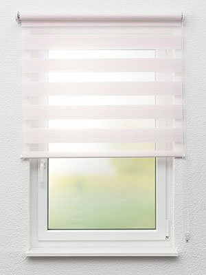 Doppelrollo Pastelle 24.702 Fensteransicht