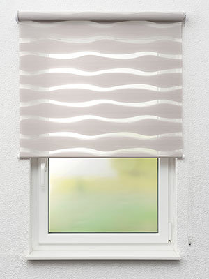 Doppelrollo Wavy 10.792 Fensteransicht