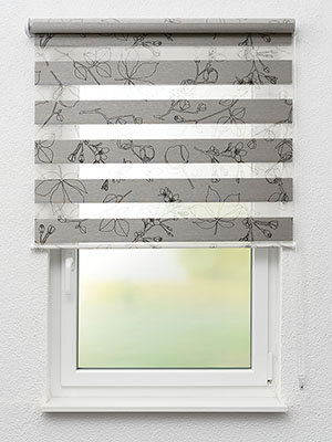 Doppelrollo Flower streaks 10.903 Fensteransicht