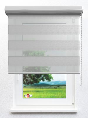 Stoff Rollo Ma&szlig;anfertigung Simply Doppelrollo Kornalla 60.63d