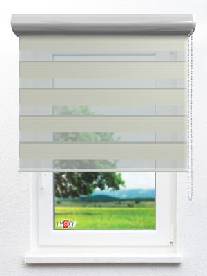 Stoff Rollo Ma&szlig;anfertigung Simply Doppelrollo Tara 27.63d