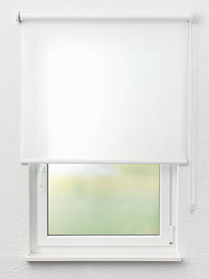 Rollo Trevira Rustic 12.304 Fensteransicht