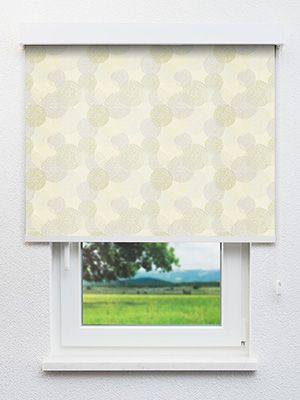Verdunkelungsrollo Bubble Design 59.985 Fensteransicht