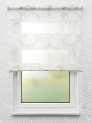 Doppelrollo Geometric 01.207 Fensteransicht