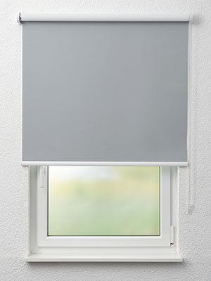Verdunkelungsrollo Plain 40.227 Fensteransicht