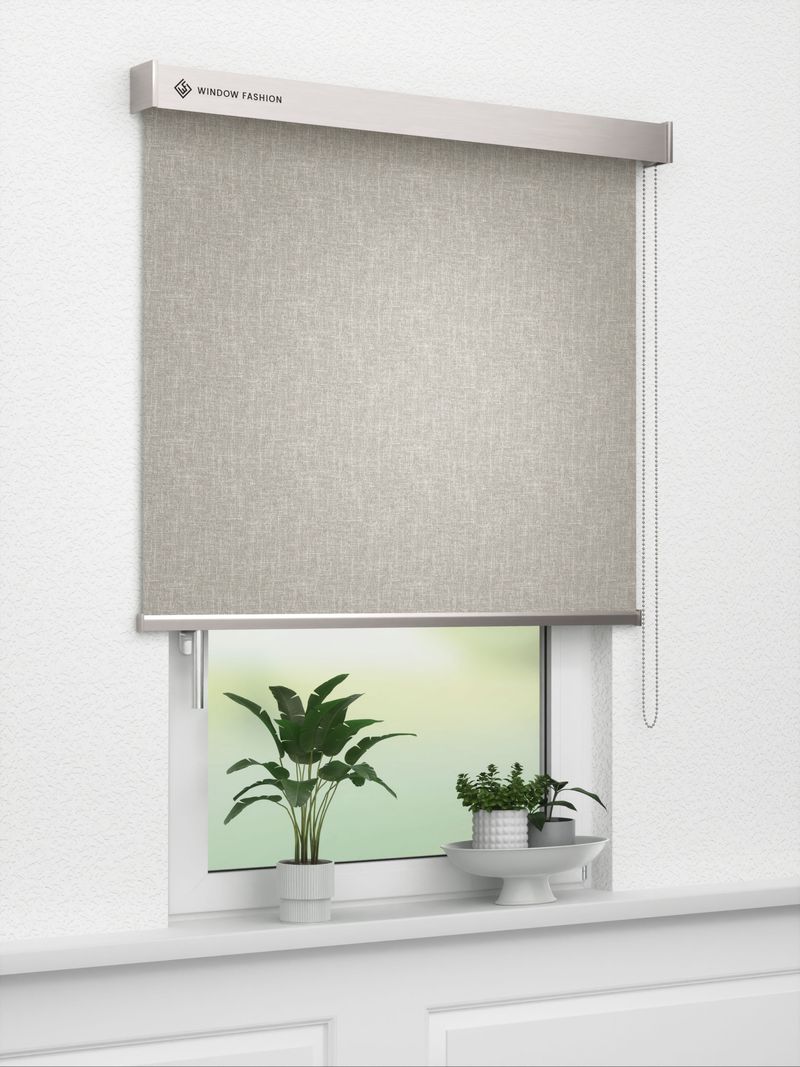 Verdunkelungsrollo Kathari Dark 92.03 Fensteransicht