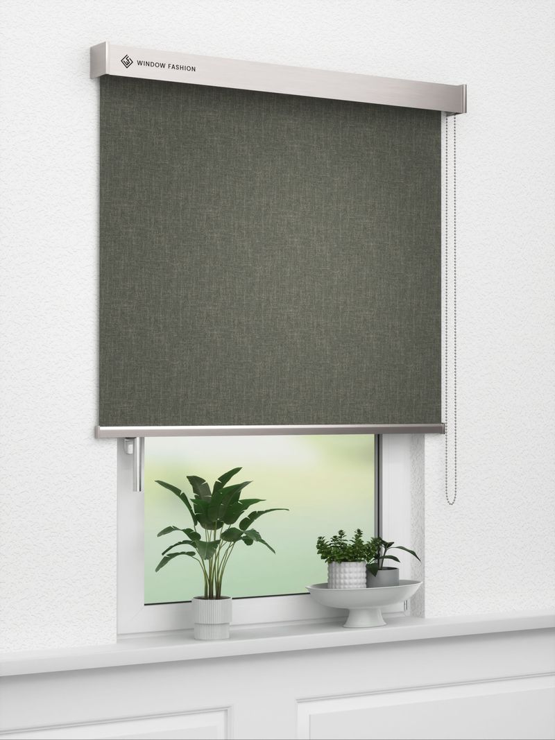 Verdunkelungsrollo Kathari Dark 92.06 Fensteransicht